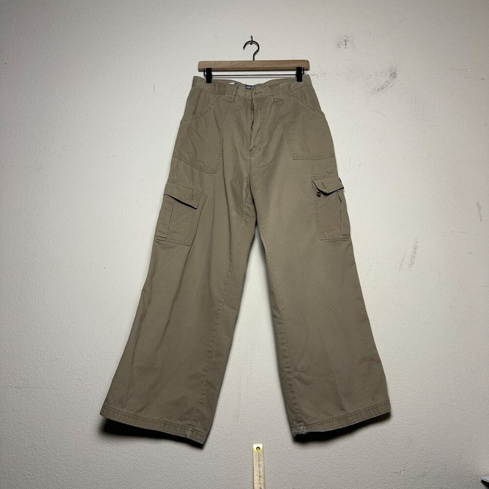 VTG Suburban Khaki Utility Tech Cargo Pant Men 30x28 Baggy Outerwear Y2K